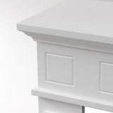 thumbnail of Jefferson Kaminrahmen aus weißer Holzverkleidung, B 89,5 x H 90,5 x T 28