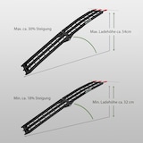 thumbnail of TRUTZHOLM 1 x Auffahrrampe klappbar 180 cm Traglast 340 kg Alu schwarz Riffelstab Verladerampe