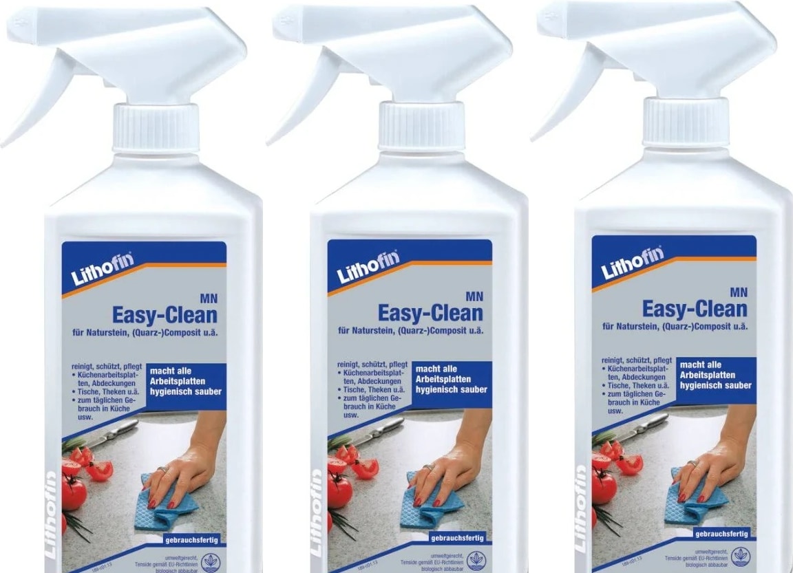 Lithofin MN Easy Clean Naturstein Reiniger 3x500ml Sprühflasche