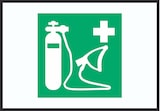 thumbnail of Sauerstoffgerät Symbol A1 Rückseite selbstklebend Schild