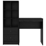 thumbnail of vidaXL Schreibtisch mit Schubladen 2 pcs Schwarz Eichen-Optik