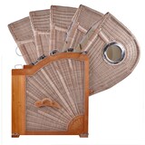 thumbnail of Strandkorb - bene living - Königssee Dreisitzer Teak Bullauge - PE shell - Modell 522 - inkl. Liftersystem