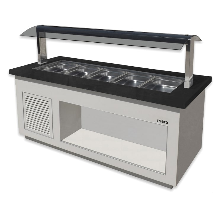 Saro Saladebar voor 5x 1/1 Gn, Model Premium Line Sb-K200 Wit