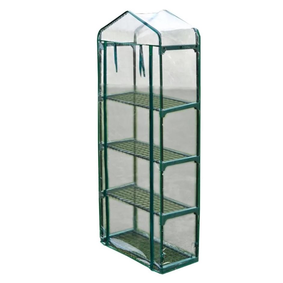 Helloshop26 - Estufa de jardim de plástico verde de 160 cm 1602009/2