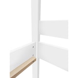 thumbnail of Weißes Himmelbett m Himmel u Fallschutz Kinderbett Hausbett 90x200 Massivholz Einzelbett weiteres Zubehör wählbar V-60.58-09W  Rollrost inkl.