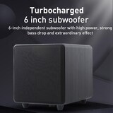 thumbnail of Barre De Son Bluetooth 50W 3D Surround Avec Subwoofer Bois Jaune YONIS