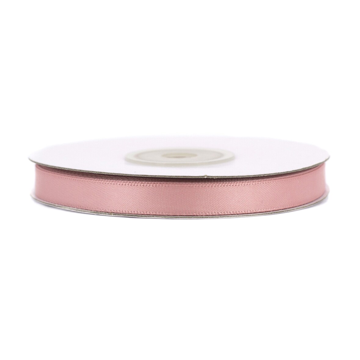 Doppelseitiges Satinband 6mm x 20m Schleifenband Geschenkband Stoffband  Altrosa