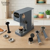 thumbnail of Nordic Set Cafetera 20 Bares Cápsulas, Café Molido Espumador Leche Tostadora 2 Rebanadas Anchas, Briebe, SKT1221GRY, Gris