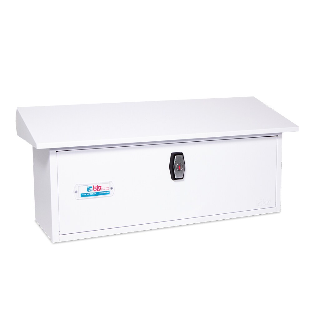 Buzón BTV para Reparto de Pan a Domicilio con cerradura de pomo automatico | Buzón Panera de Exterior  en Acero Galvanizado |  26,4 x 17,9 x 61 cm.