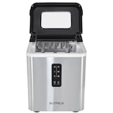 thumbnail of GUTFELS Eiswürfelbereiter ICE MAKER 4015 | Display | 12 kg in 24 h | 2 Eiswürfelgrößen | 1,2 kg Fassungsvermögen | 120 W | Eiswürfelschaufel