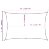 thumbnail of vidaXL Sonnensegel Sandfarbe 4x3 m 100% Polyester Oxford