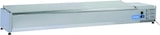 thumbnail of Edelstahl-Kühlvitrine für 9 GN1/3-Tabletts. Abmessungen (BxTxH) 200x39,5x28,1 cm. Temperatur +2°C/+8°C. Kühlkopf VRX 20/38S/S