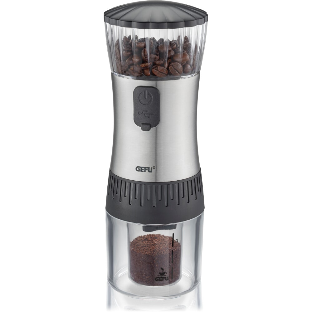 Moulin à café électrique Polve -  Argent / Métallique Rond Acier Inoxydable (inox  Gefu 8.00x8.00 cm
