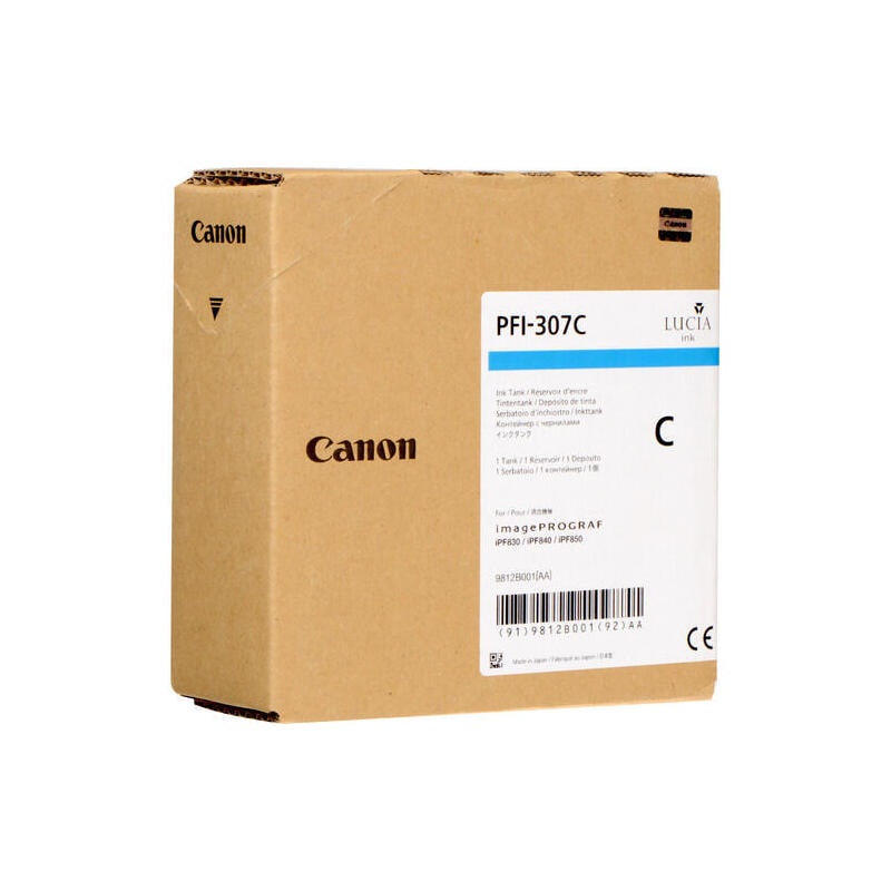 Canon PFI-307 C Cyan Original Tintenpatrone