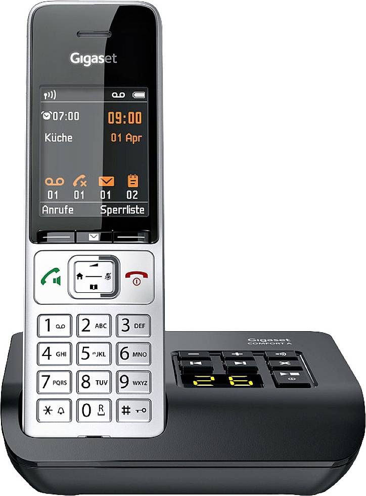 Gigaset COMFORT 500A DECT, GAP Schnurloses Telefon analog Babyphone, Freisprechen, S30852-H3023-B101