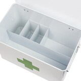 thumbnail of Medizinbox Hausapotheke, Metall, HMF 1771, Weiß 32.5 x 20 x 20.5 cm