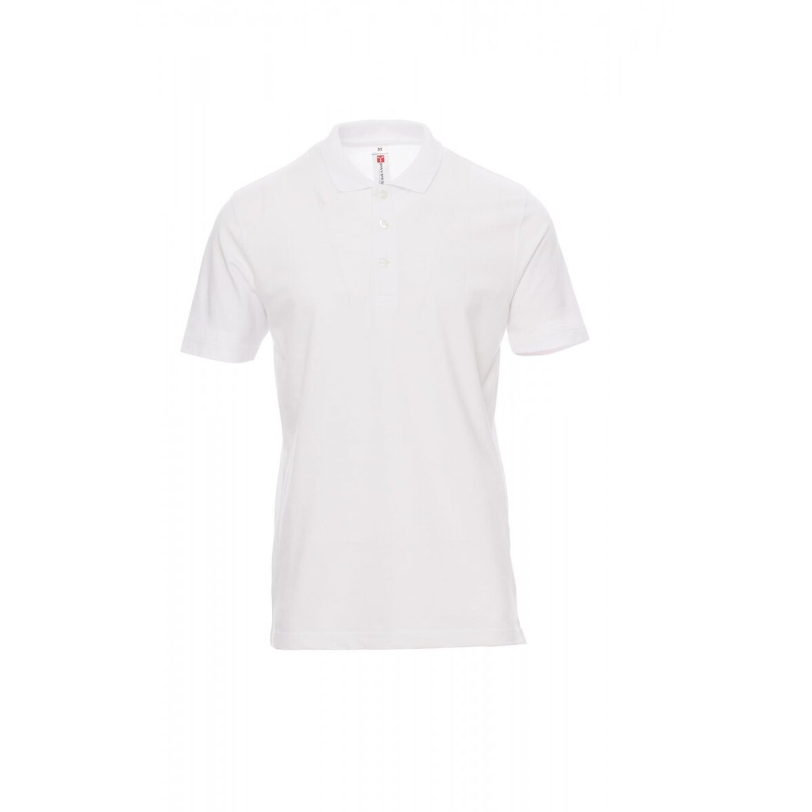 PAYPER Poloshirt ROME - Herren - Baumwolle Piqué - Ton-in-Ton Knöpfe weiß XXL