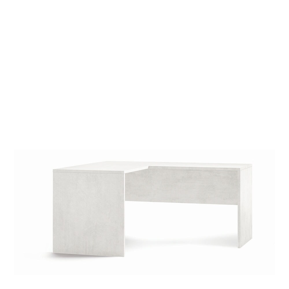 SARMOG SCRIVANIA ANGOLARE SX L160 IN KIT in truciolare nobilitato color ossido bianco