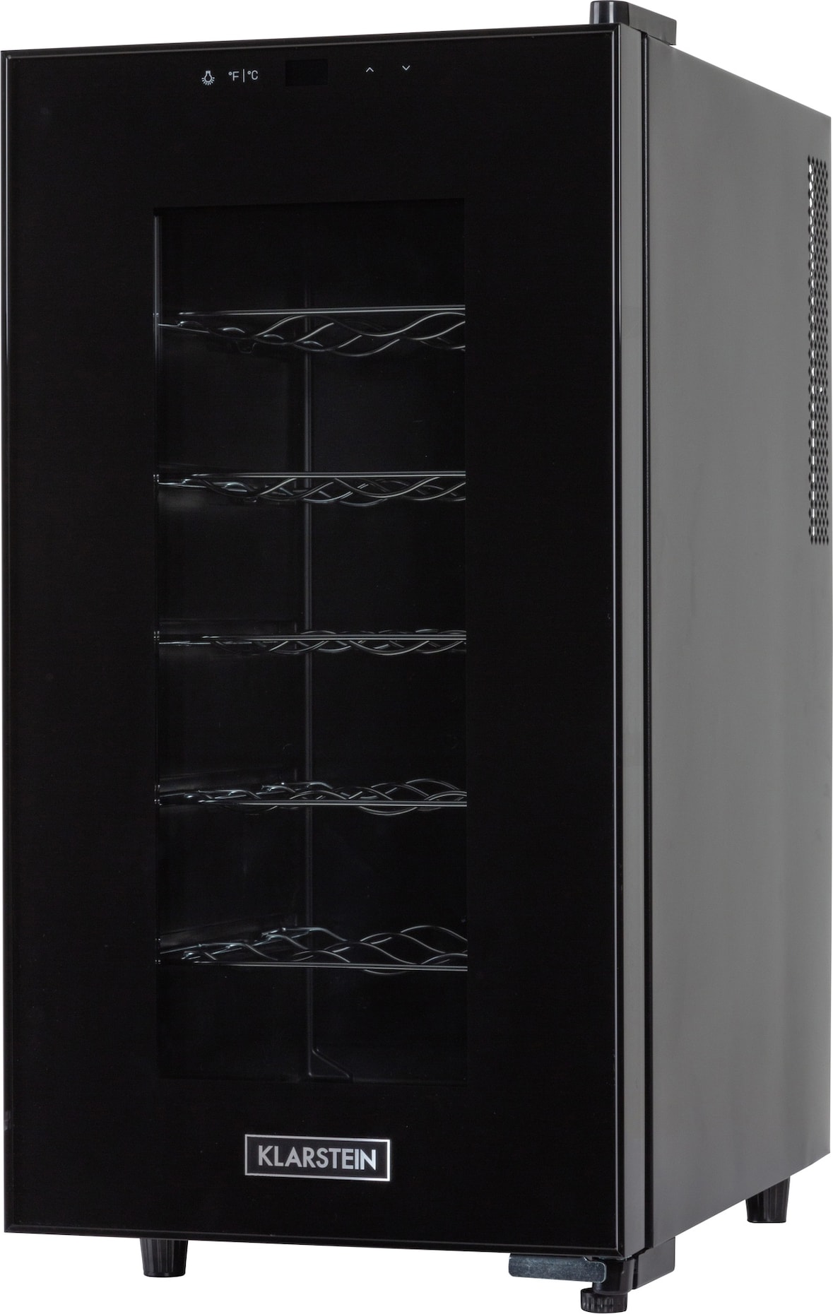 Klarstein Bellevin 18 Uno Weinkühlschrank 50 Liter 11-18 °C LED Touch SingleZone Schwarz