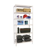 thumbnail of SimonRack Metallregal, 2500x1200x400 mm, 6 Ebenen, Metallboden, 200 kg Biegepunkt, Weiss - Simonclick