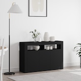 thumbnail of vidaXL Sideboard Schwarz Engineered Wood 116 x 30 x 75 cm Rechteckig