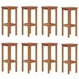 thumbnail of Tabourets De Bar Lot De 8 Bois Massif D Acacia