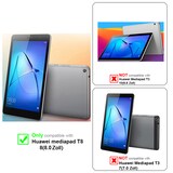 thumbnail of Cadorabo 3x Panzer Folie für Huawei MediaPad T3 8 (8.0" Zoll) in Transparent Tablet Schutzfolie Tempered