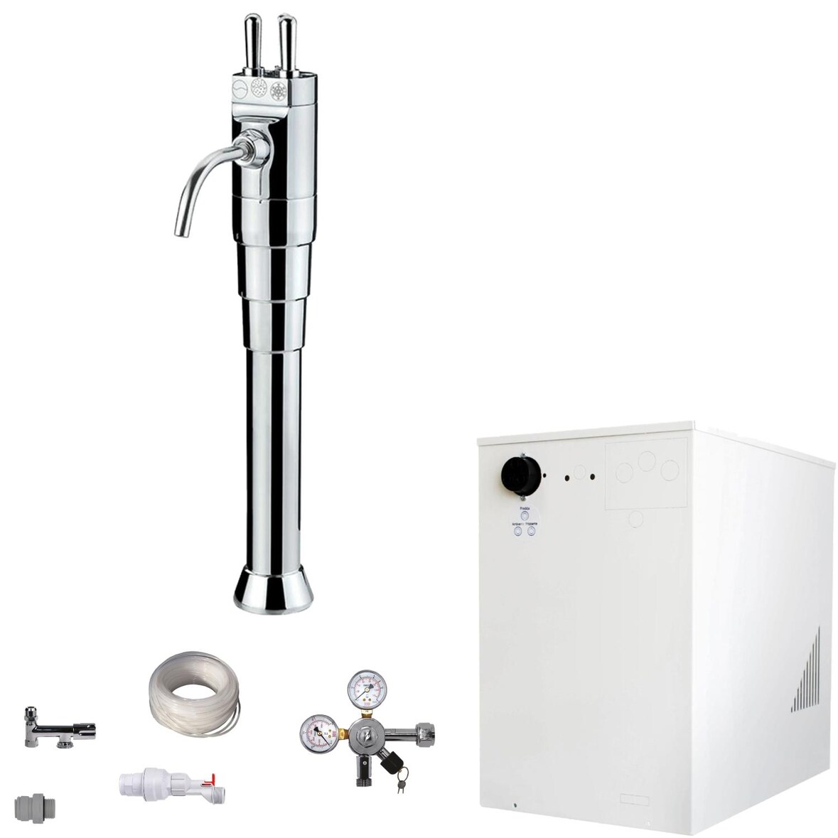 Tafelwassergerät BieTal BT-30U Kühlung 3-Wege Zapfstelle Schanksäule mit Hebel