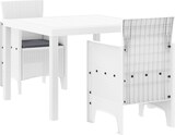 thumbnail of vidaXL Garten-Essgruppe 3 pcs Weiß 100 x 100 x 73 cm Poly-Rattan