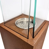 thumbnail of Bio-ethanol tuinhaard buiten biohaard Capri 70 Roest