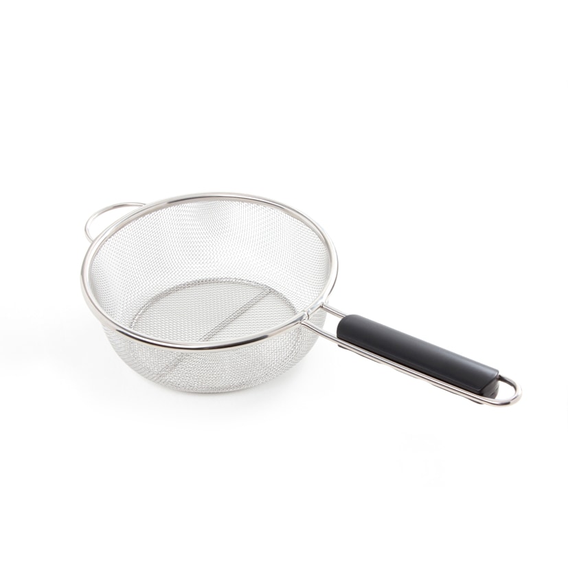 Eva passoire plate en acier inoxydable + manche en plastique 19cm