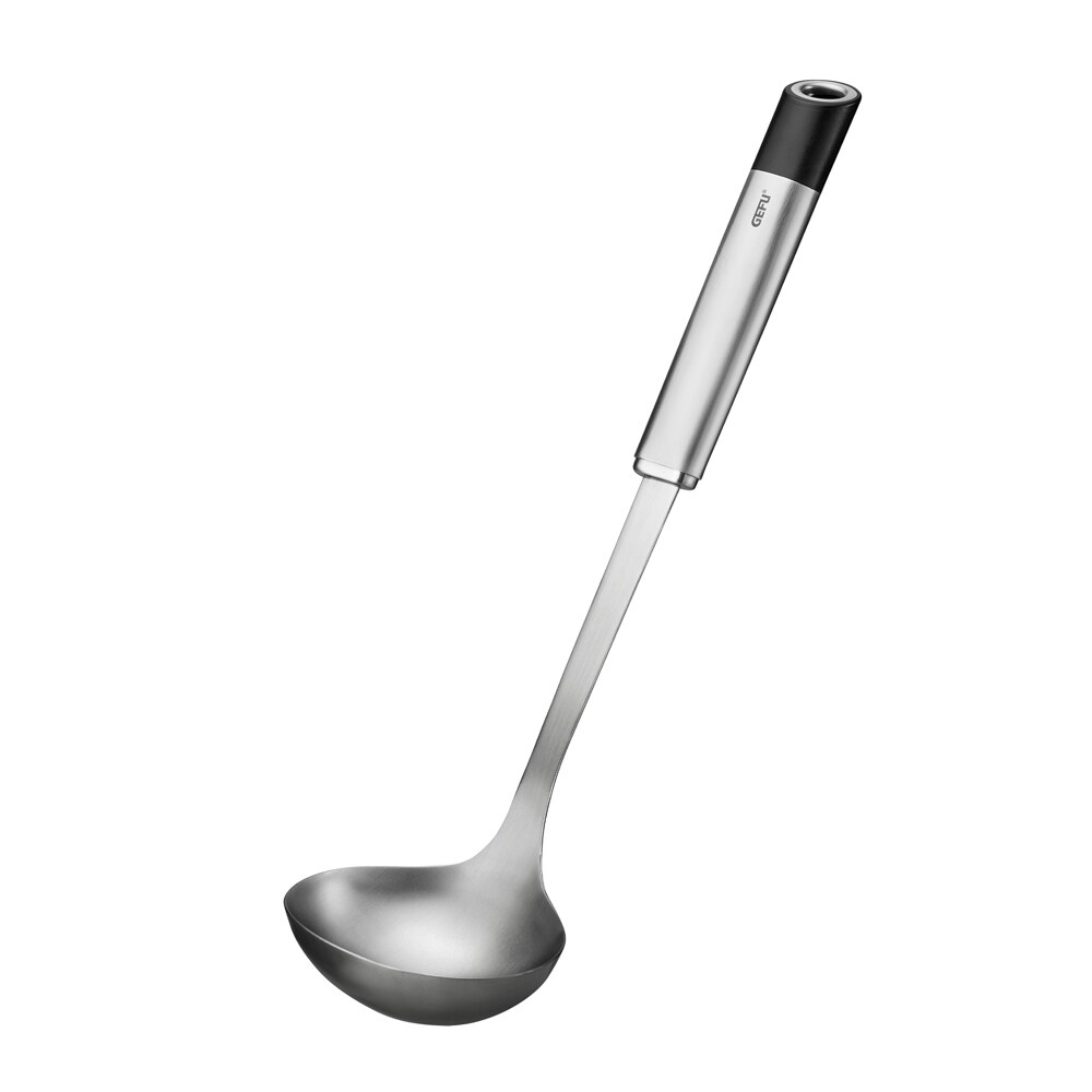 Gefu Primeline Schöpflöffel, Schöpf Löffel, Küchenlöffel, Küchenhelfer, Edelstahl / Kunststoff, 33 cm, 29211