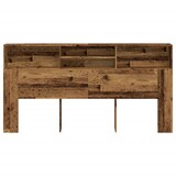 thumbnail of vidaXL Bett-Kopfteil mit Ablagen Altholz-Optik 200x19x103,5 cm