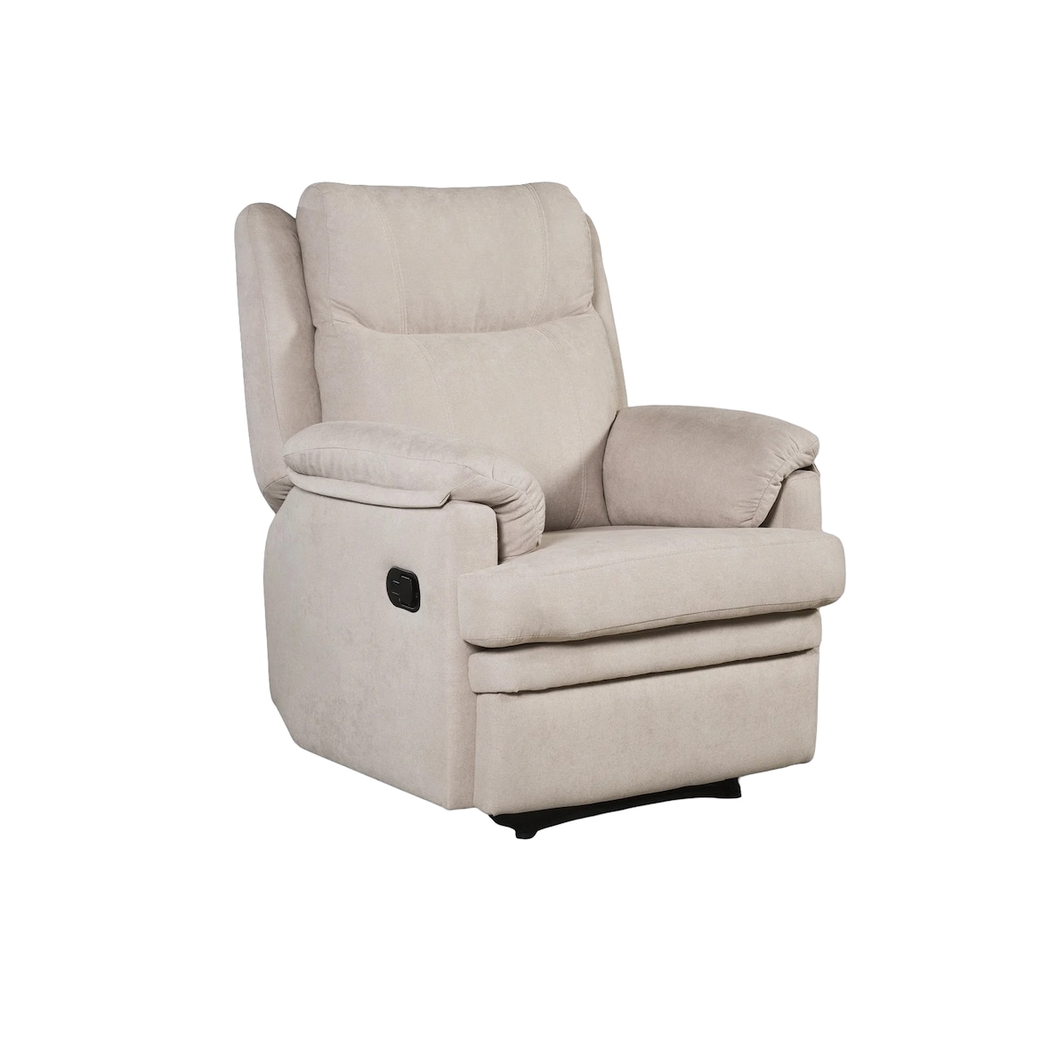 Sillon Relax Reclinable Manual con Reposapies 83x101x105 Color Beige
