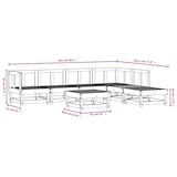 thumbnail of vidaXL 7-tlg. Garten-Lounge-Set Massivholz Kiefer