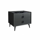 thumbnail of Comodino Smart LED Ricarica USB Wireless Mobile Notte Legno 50x40x50 cm - nero