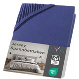 thumbnail of Jersey Spannbettlaken DreamScience für Matratzen bis 22 cm Höhe - Weich & Anschmiegsam, Rundumgummizug, Bügelfrei 140x200 - 160x200 cm navyblau
