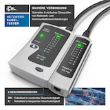 thumbnail of CSL Netzwerk Kabeltester für RJ45-/RJ11-Kabel geeignet für Telefon & Netzwerk / inkl. Zubehör