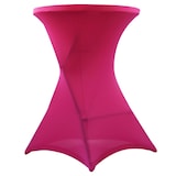 thumbnail of Table haute mange debout + housse rose