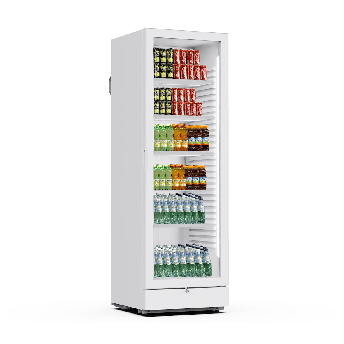 Vitrine à boissons BITTER 42 WHITE, 590x629x1817mm, ventilé, blanc