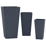thumbnail of 3er Set Pflanzkübel quadratisch 2 anthrazit