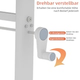 thumbnail of Schreibtisch höhenverstellbar 90x100x60 cm Holz mit Handkurbel, Metallgestell, kompakt für Homeoffice und Arbeitszimmer