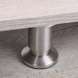 thumbnail of 8 Möbelfüße Sofafuß Möbelbeine EDELSTAHL OPTIK gebürstet Höhe 10 cm 38 mm belastbar bis 250 KG Sofa