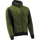thumbnail of Fleece Kapuzenpulli, Hoodie mit Reißverschluss SARNA grün/schwarz Gr. XXL