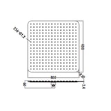 thumbnail of Aloni Regendusche Kopfbrause Quadrat Schwarz matt 40 x 40 cm