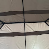 thumbnail of Outsunny cenador de jardín 4x3 m pabellón de exterior con 6 paredes laterales 8 orificios de drenaje y marco de acero para fiestas patio terraza