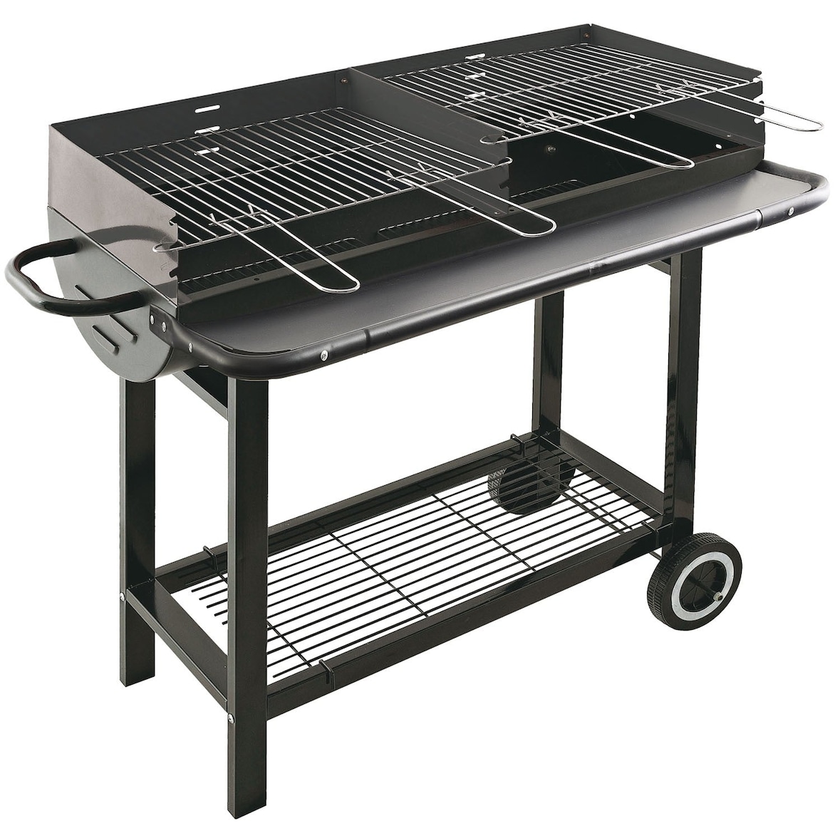 Barbecue a carbone 2 Griglie cottura separata 41x27 cm El Gaucho Colorado