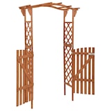 thumbnail of Pergola avec portail 116x40x204 cm Bois de sapin massif Modèle AbriVentilé 45