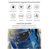 thumbnail of Mini Vidéoprojecteur Portable Android 4K Pico Projecteur Intelligent WiFi + SD 32Go Noir YONIS