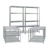 thumbnail of PROREGAL 5x Schwerlastregal Steel Eagle | HxBxT 180x100x40 cm | Fachlast 130kg | Verzinkt | Stecksystem Lagerregal Regalsystem 5 Stk.